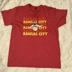 EUC Kansas City Chiefs Jason Kelce tshirt--Large